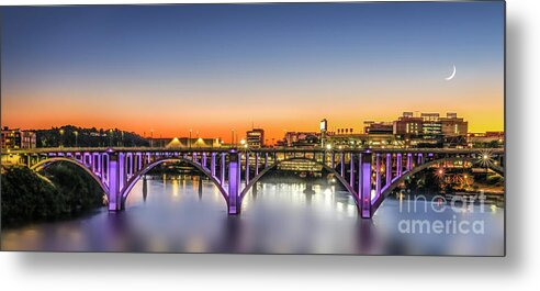 Sunset Metal Print featuring the photograph Sunset at Knoxville Panorama by Shelia Hunt