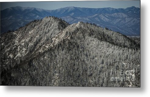 North Carolina Metal Print featuring the photograph Blue Ridge Parkway Visitor's Center at Waterrock Knob #1 by David Oppenheimer