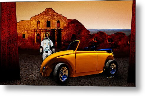 Alamo Metal Print featuring the photograph Juni Do You Remember the Alamo? by Chas Sinklier