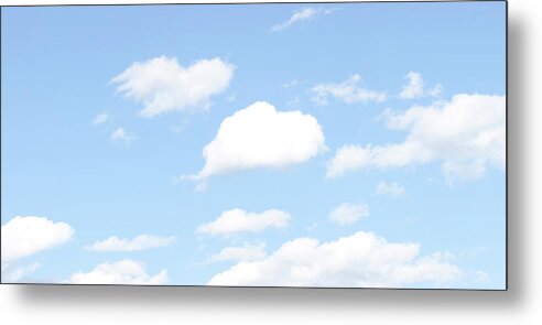 Scenics Metal Print featuring the photograph Blue Sky With Clouds #1 by Phototiger