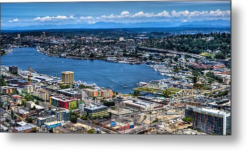 Seattle Metal Print featuring the photograph Seattle Cityscape #1 by Jonny D