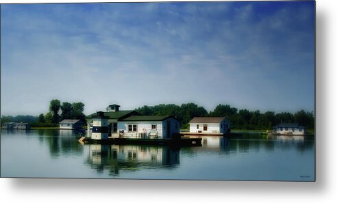 Boats Metal Print featuring the photograph Horseshoe Pond by Rebecca Samler