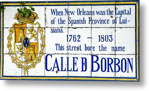 Calle D Borbon Metal Print featuring the photograph Calle D Borbon by David Morefield