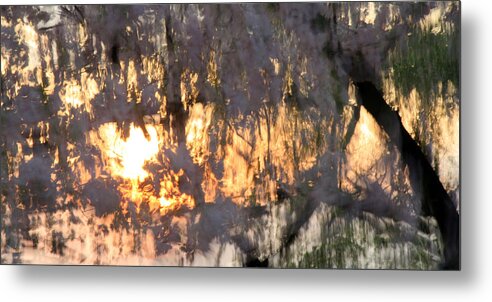 Cherry Metal Print featuring the photograph A Cherry Blossom Sunset by Cora Wandel