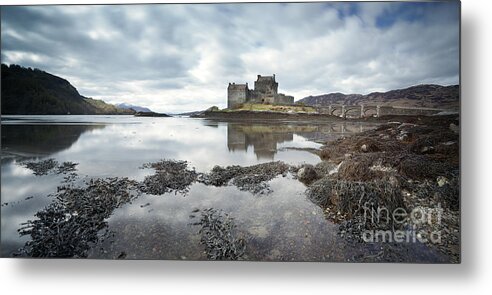 Bridge Metal Print featuring the photograph Eilean Donan Castle Scottish highlands UK by Matteo Colombo
