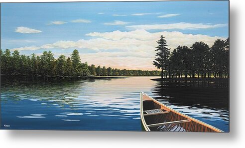 Landscapes Metal Print featuring the painting Gentle Motion by Kenneth M Kirsch