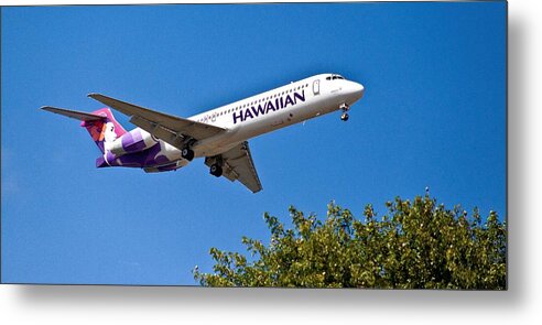 Hawaiian Airlines Metal Print featuring the photograph Hawaiian Airlines by Craig Watanabe