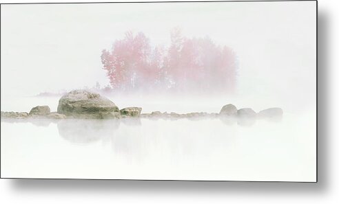 Vermont Metal Print featuring the photograph Island in the Mist by Gordon Ripley