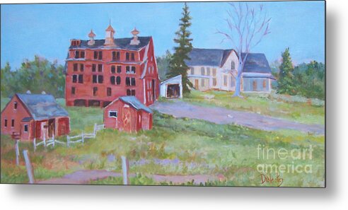 Farm Metal Print featuring the painting Just A Memory by Alicia Drakiotes
