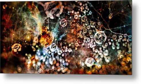 Abstract Metal Print featuring the photograph Looking in and looking out by Jeff Folger