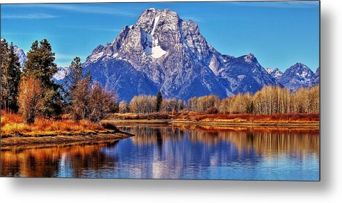 Grand Tetons Metal Print featuring the photograph Majestic Moran by Benjamin Yeager