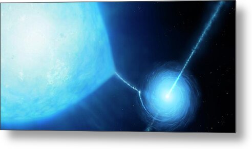 Microquasar Metal Print featuring the photograph Microquasar X-ray Binary System by Mark Garlick