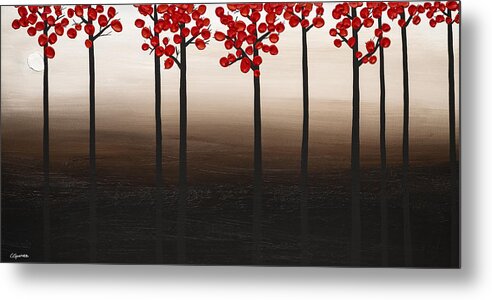 Abstract Art Metal Print featuring the painting Modern Landscape by Carmen Guedez