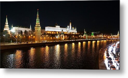 Moscow River Metal Print featuring the photograph Moscow River by Julia Ivanovna Willhite