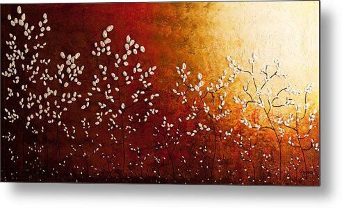 Abstract Art Metal Print featuring the painting Spring Sunrise by Carmen Guedez