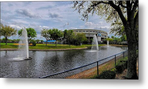 Steinbrenner Field Metal Print featuring the photograph Steinbrenner Field Lake by C H Apperson