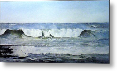 Surf Metal Print featuring the painting Waves by Tomas Castano