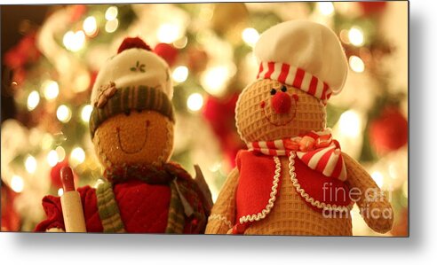 Holiday Greetings Metal Print featuring the photograph The Joy of Friendship by Theresa Ramos-DuVon