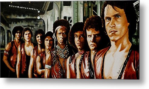 Warriors Metal Print featuring the painting Warriors come out to play by Al Molina