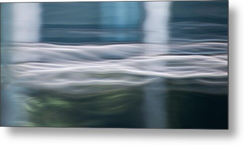 Blue Metal Print featuring the photograph Waves in Blue by Stacy Abbott