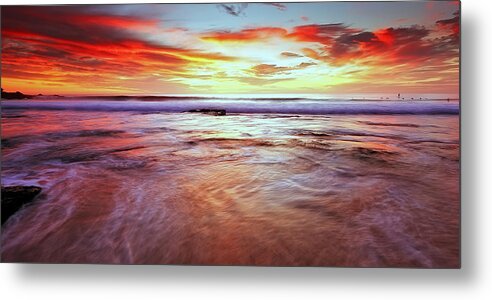 Sunrise Metal Print featuring the photograph A Surfers' Moment by Mark Lucey