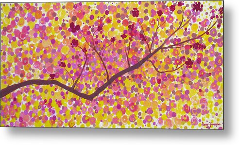 Autumn Metal Print featuring the painting An Autumn Moment by Stacey Zimmerman