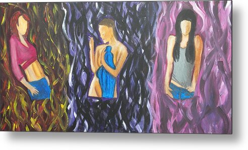 Women Metal Print featuring the painting Beauty of Women #1 by Kristen Diefenbach