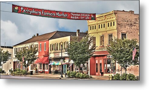 Downtown Perrysburg Ohio Metal Print featuring the photograph Downtown Perrysburg #12 by Jack Schultz
