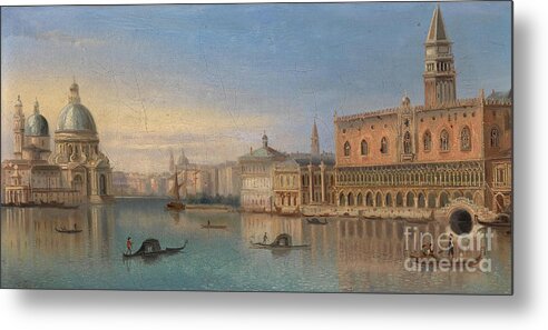 Ferdinand Lepie Metal Print featuring the painting Venice #9 by Celestial Images