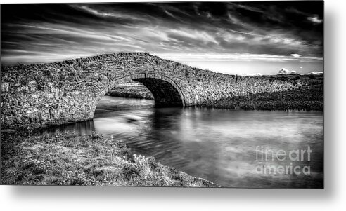 Aberffraw Bridge Metal Print featuring the photograph Aberffraw Bridge v2 by Adrian Evans