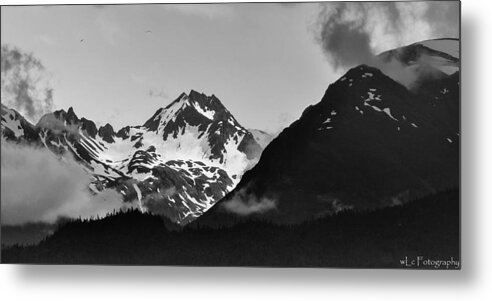 Mountains Metal Print featuring the photograph Alaskan Mountain Range by Wendy Carrington