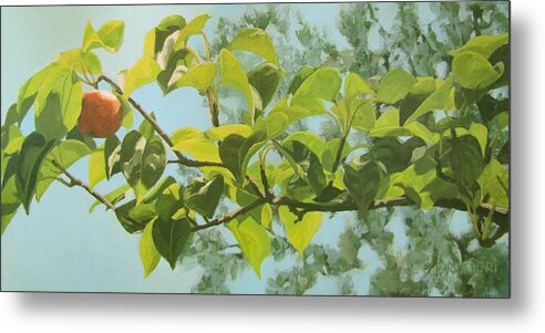 Trees Metal Print featuring the painting Apple A Day by Karen Ilari