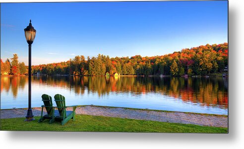 Landscape Metal Print featuring the photograph Autumn View for Two by David Patterson