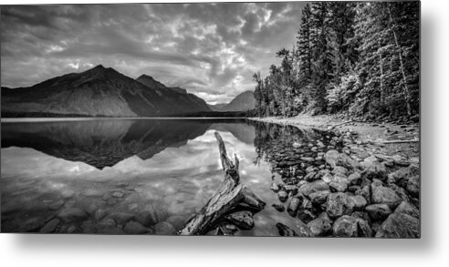Glacier National Park Metal Print featuring the photograph Beside Still Waters by Adam Mateo Fierro