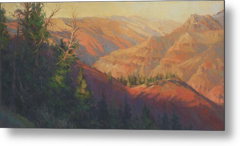 Canyon Metal Print featuring the painting Joseph Canyon by Steve Henderson