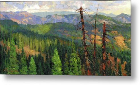 Wilderness Metal Print featuring the painting Ladycamp by Steve Henderson