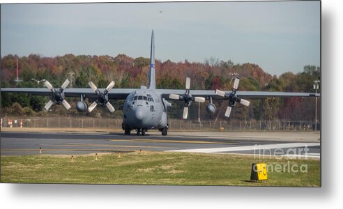 Lockheed C-130 Hercules Metal Print featuring the photograph Lockheed C-130 Hercules by David Oppenheimer