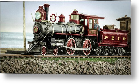 Locomotive Metal Print featuring the photograph Locomotive Peir #21 by Franchi Torres