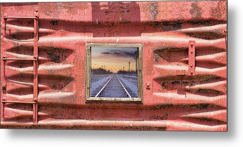 Trains Metal Print featuring the photograph Looking Back by James BO Insogna