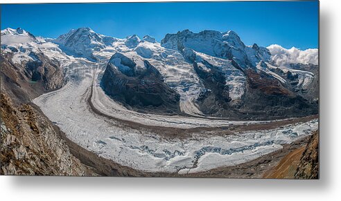 Breithorn Metal Print featuring the photograph Matterhorn Glacier Paradise by Brenda Jacobs