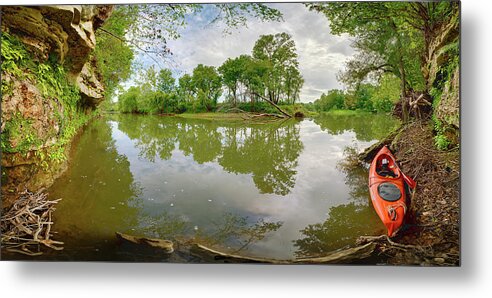 Kayak Metal Print featuring the photograph Osage Fork by Robert Charity
