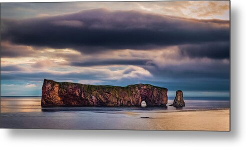 Canada Metal Print featuring the photograph Perce Sunrise by Tracy Munson