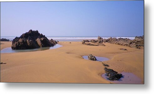 Beach Metal Print featuring the photograph Rock Pools by Richard Brookes