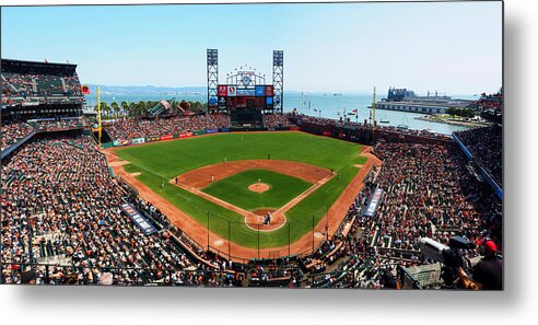 Oracle Park Metal Print featuring the photograph San Francisco Ballpark by C H Apperson