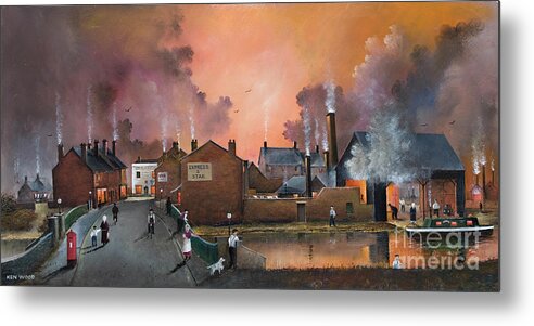 England Metal Print featuring the painting The Black Country Village - England by Ken Wood