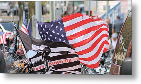 Flags Metal Print featuring the photograph The Flags Of Heroes by Robert Banach