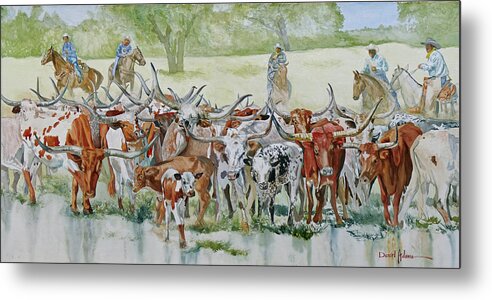 Texas Metal Print featuring the painting The Legacy Continues by Daniel Adams