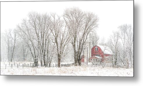 Winter Metal Print featuring the photograph Winter's Peace by Randall Evans