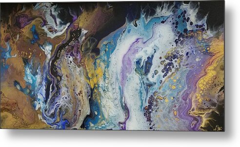 Big Metal Print featuring the painting Bang by Allison Fox