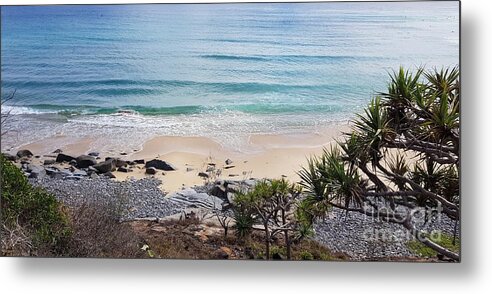 Landscape Metal Print featuring the photograph Beautiful Noosa Beach by Cassy Allsworth